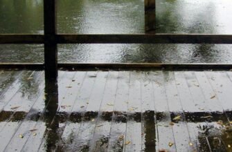 терраса из лиственницы