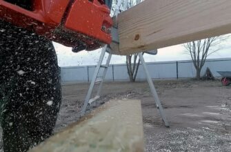 тяжелый брус сложнее монтировать